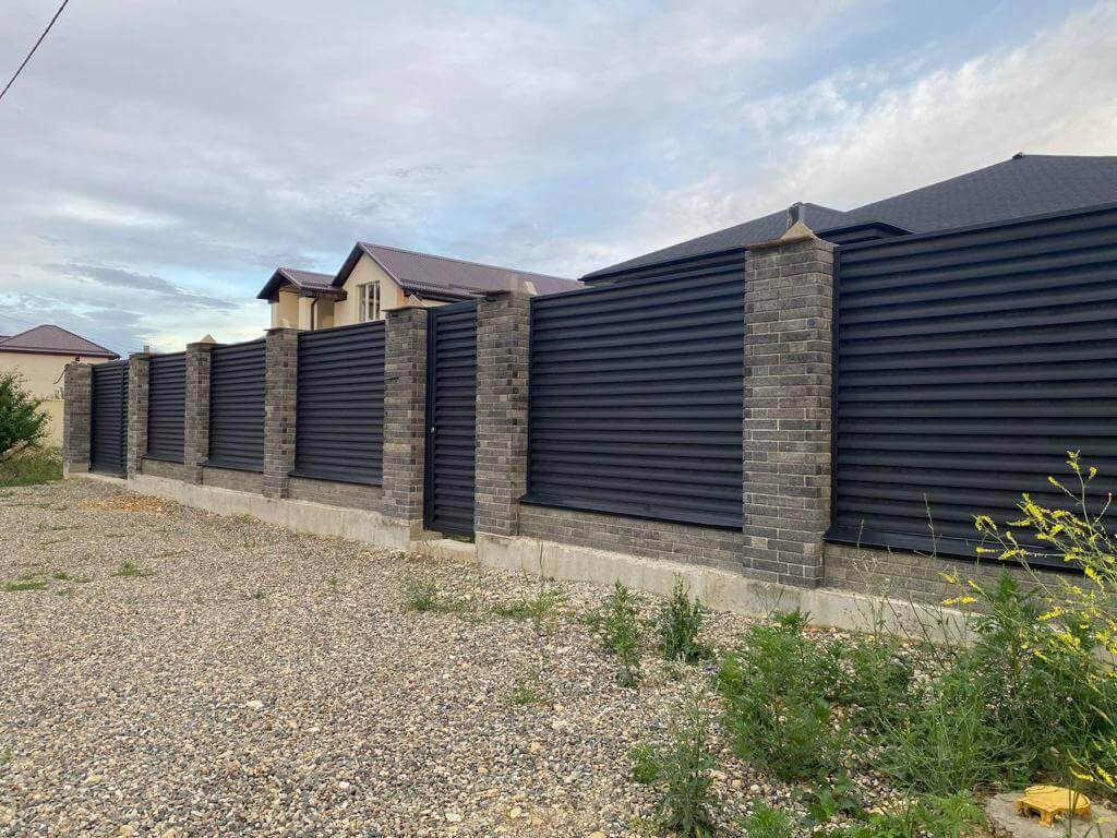 забор-жалюзи Черный Стальной Бархат фото7 в Череповце