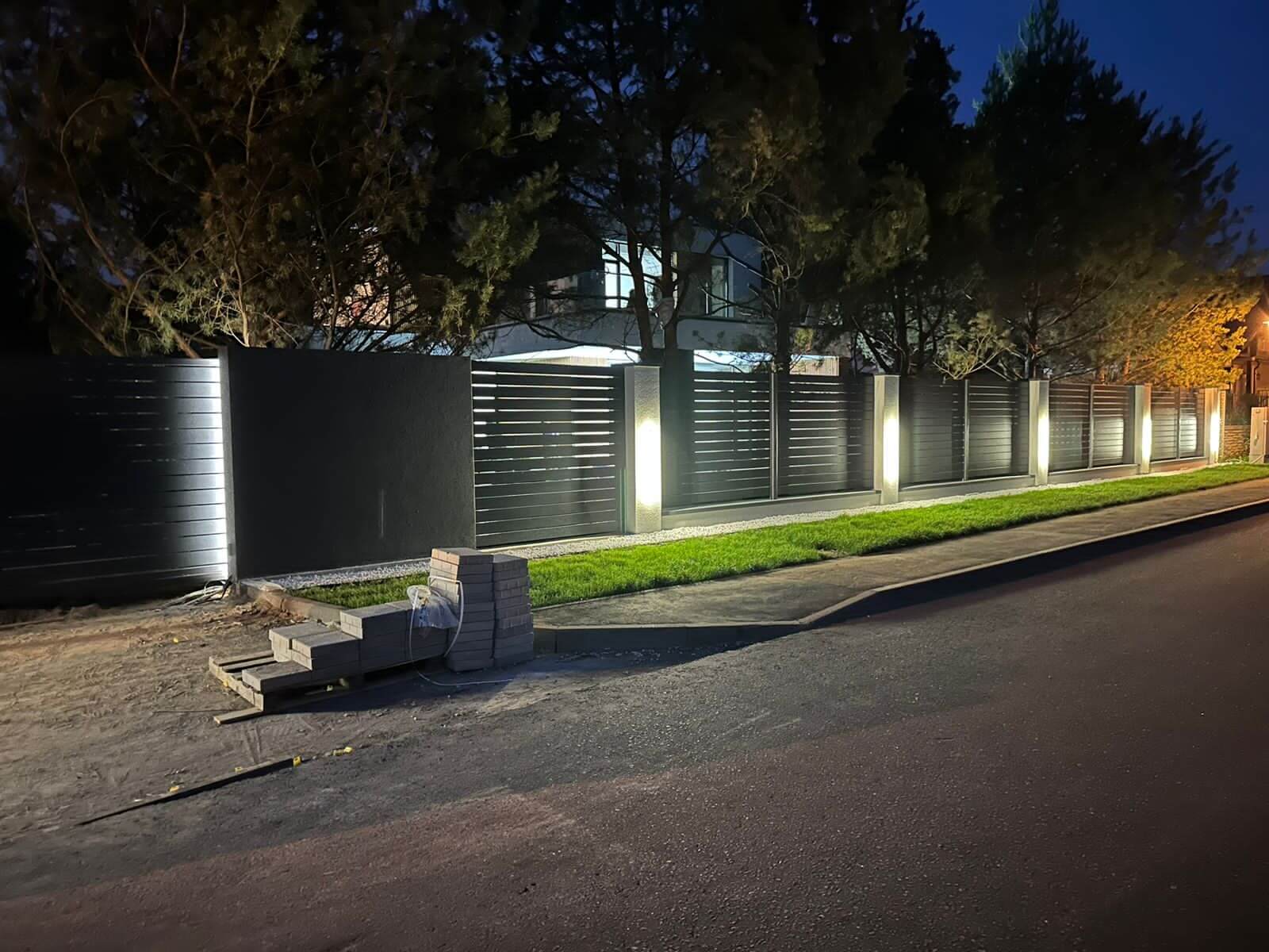 Забор-ранчо из металлопланкена 36м RAL7024 Серый Графит фото 11 в Череповце